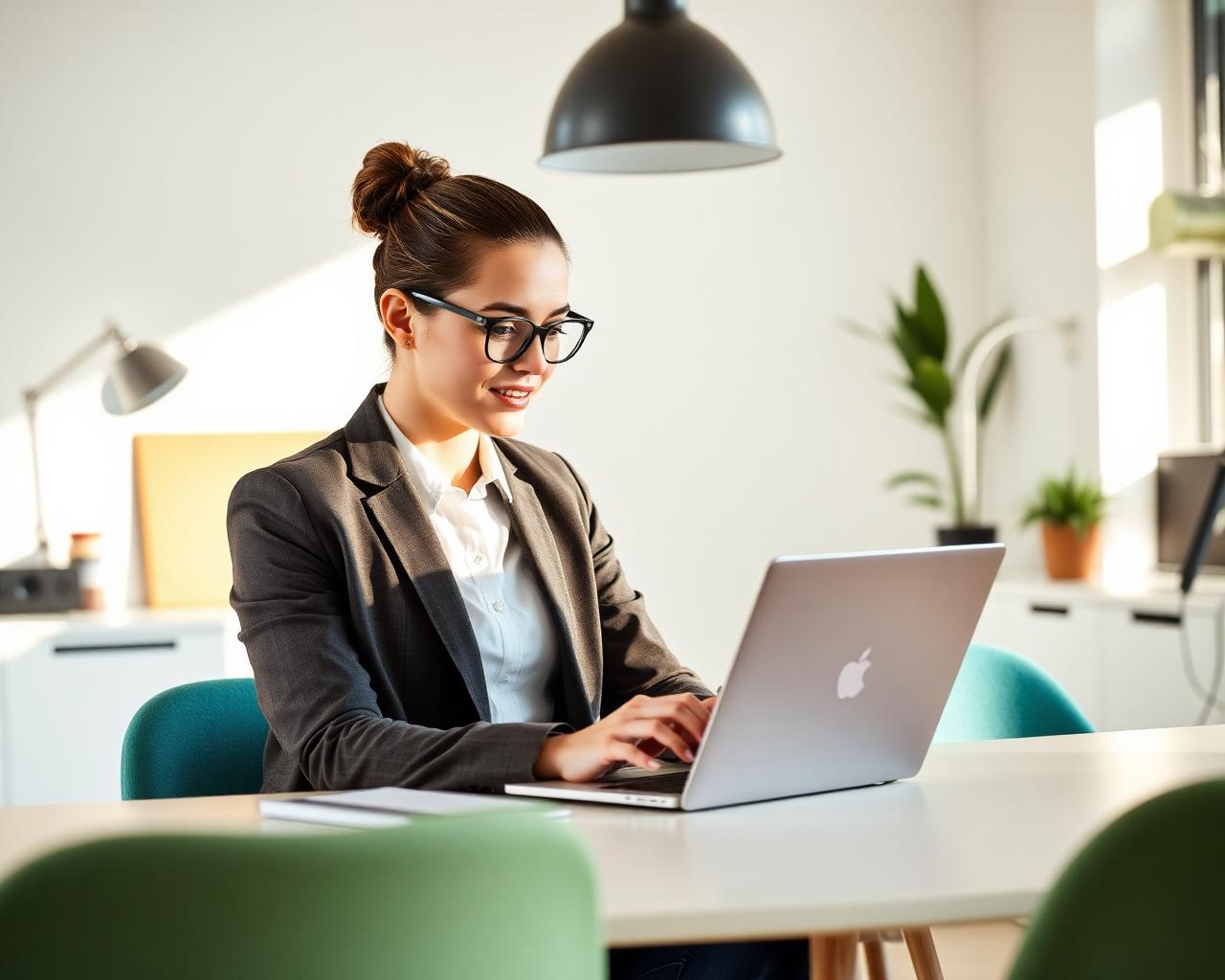 Business owner reviewing their new website